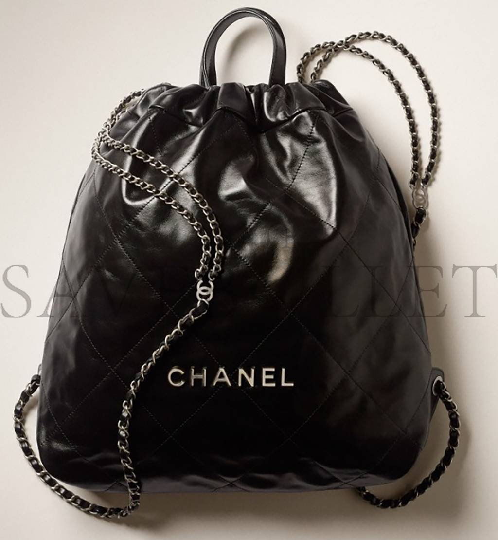 CHANEL 22 BACKPACK SILVER HARDWARE AS3313 B08872 94305 (48*45*10cm) CHANEL 22 BACKPACK SILVER HARDWARE AS3313 B08872 94305 (48*45*10cm)